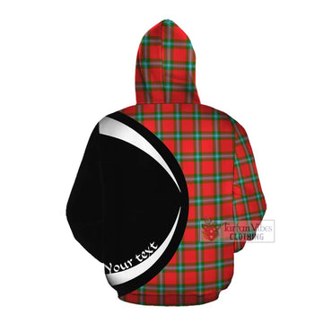 MacLaine (McLaine) Tartan Cotton Hoodie with Family Crest Circle Style