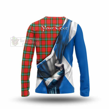 MacLaine (McLaine) Tartan Long Sleeve T-Shirt with Family Crest Scotland Patriotic Style