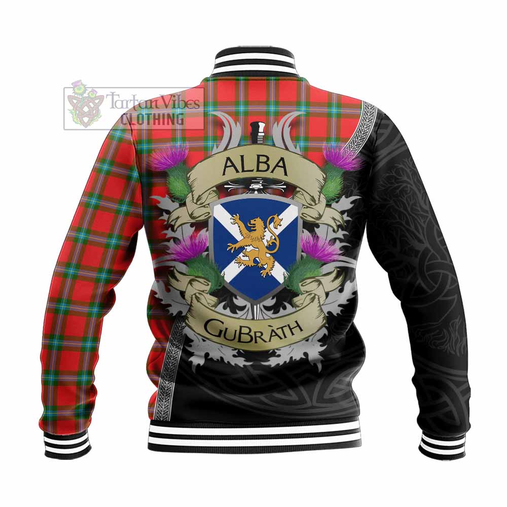 MacLaine (McLaine) Tartan Family Crest Baseball Jacket Lion Rampant Royal Thistle Shield Celtic Inspired - Tartan Vibes Clothing