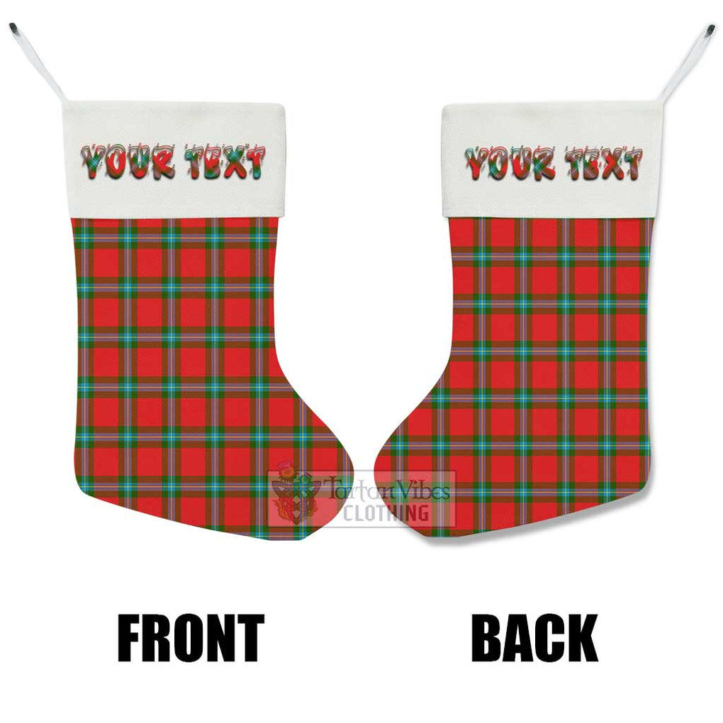 Tartan Vibes Clothing MacLaine (McLaine) Tartan Christmas Stocking with Personalized Text