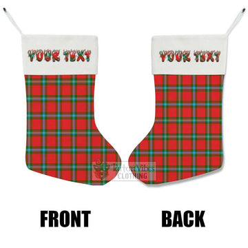 MacLaine (McLaine) Tartan Christmas Stocking with Personalized Text