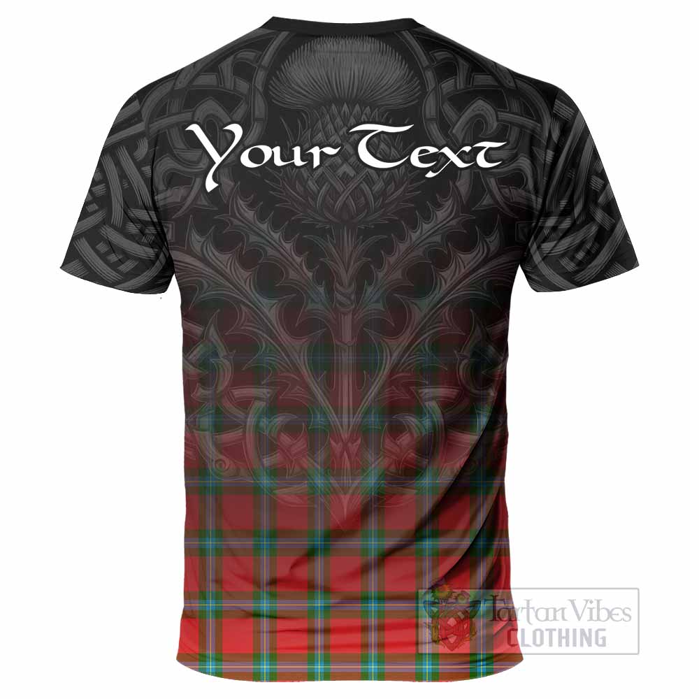 Tartan Vibes Clothing MacLaine (McLaine) Tartan T-Shirt with Family Crest Celtic Thistle Vibes