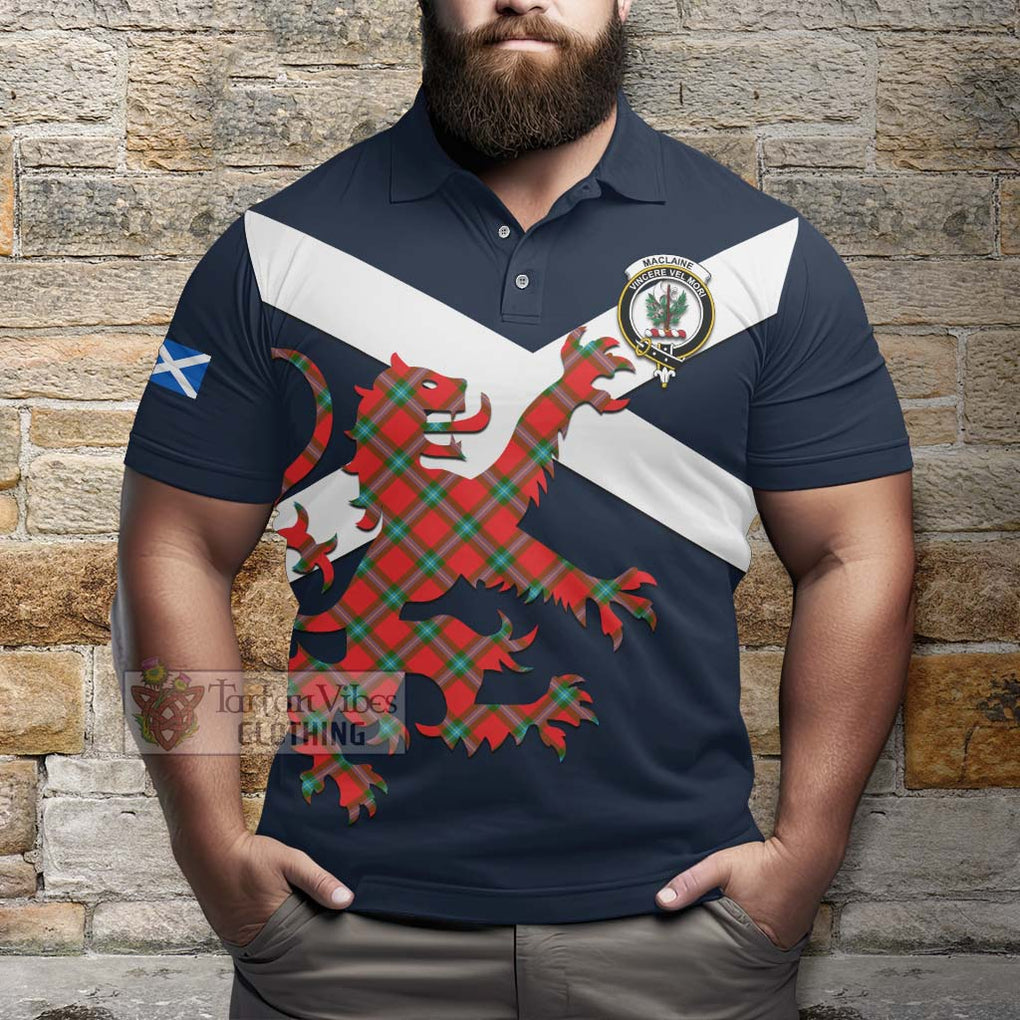 Tartan Vibes Clothing MacLaine (McLaine) Tartan Lion Rampant Polo Shirt – Proudly Display Your Heritage with Alba Gu Brath and Clan Name