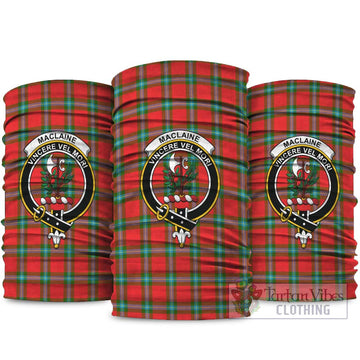 MacLaine (McLaine) Tartan Neck Gaiters, Tartan Bandanas, Tartan Head Band with Family Crest