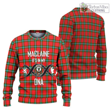 MacLaine (McLaine) Tartan Ugly Sweater with Family Crest DNA In Me Style