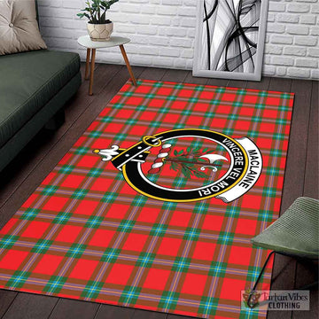 MacLaine (McLaine) Tartan Area Rug with Family Crest