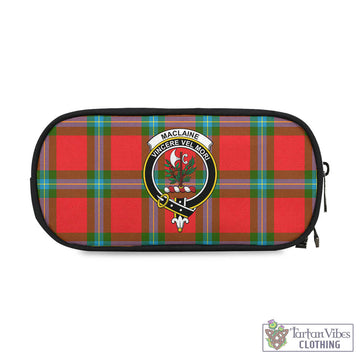 MacLaine (McLaine) Tartan Pen and Pencil Case with Family Crest