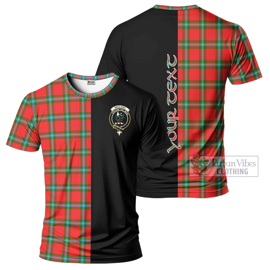 MacLaine (McLaine) Tartan T-Shirt with Family Crest and Half Of Me Style Kid's Shirt - Tartanvibesclothing Shop