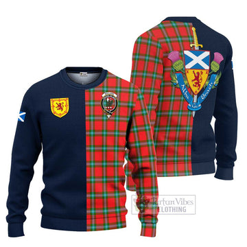 MacLaine (McLaine) Tartan Ugly Sweater with Scottish Lion Royal Arm Half Style