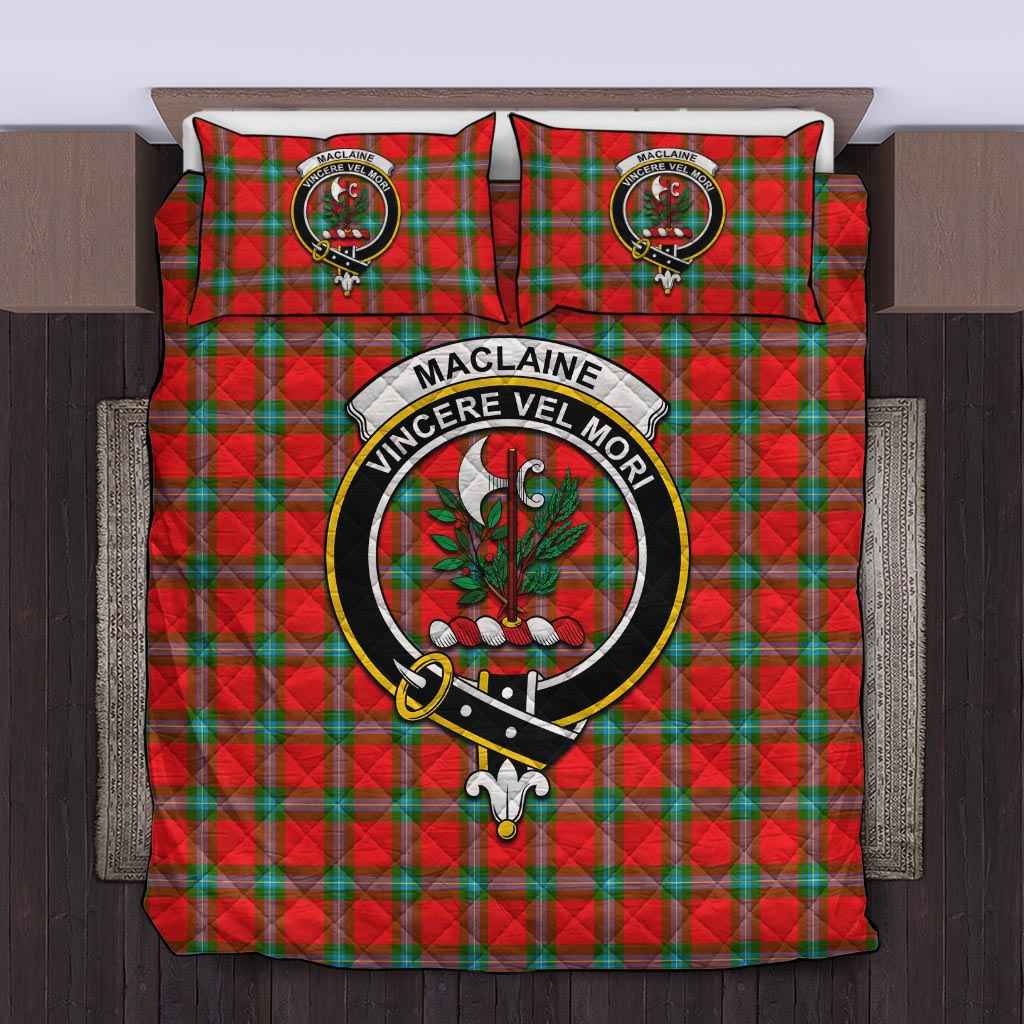 MacLaine (McLaine) Tartan Quilt Bed Set with Family Crest Twin - Tartan Vibes Clothing