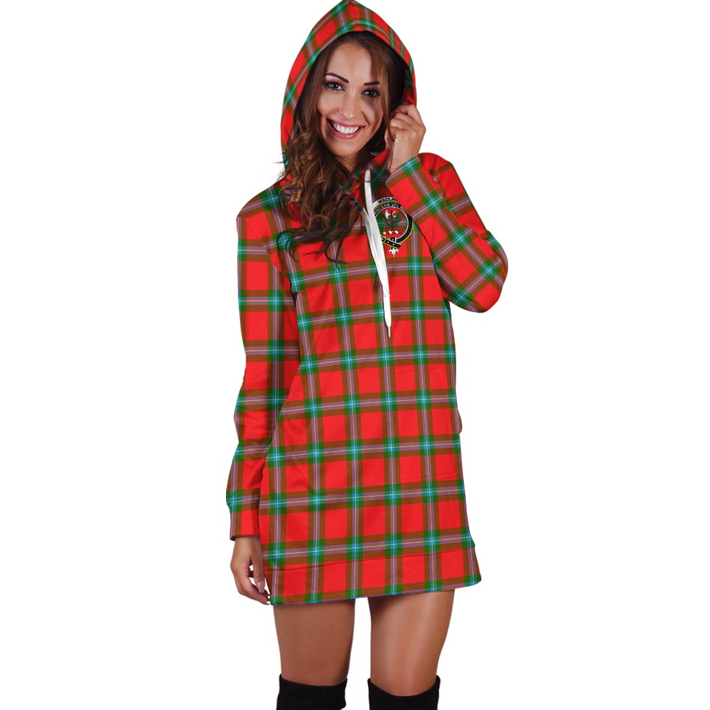 MacLaine (McLaine) Tartan Hoodie Dress with Family Crest - Tartan Vibes Clothing