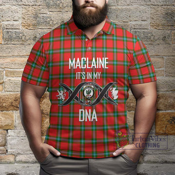 MacLaine (McLaine) Tartan Polo Shirt with Family Crest DNA In Me Style