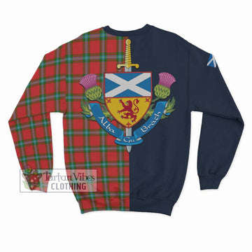 MacLaine (McLaine) Tartan Sweatshirt Alba with Scottish Lion Royal Arm Half Style