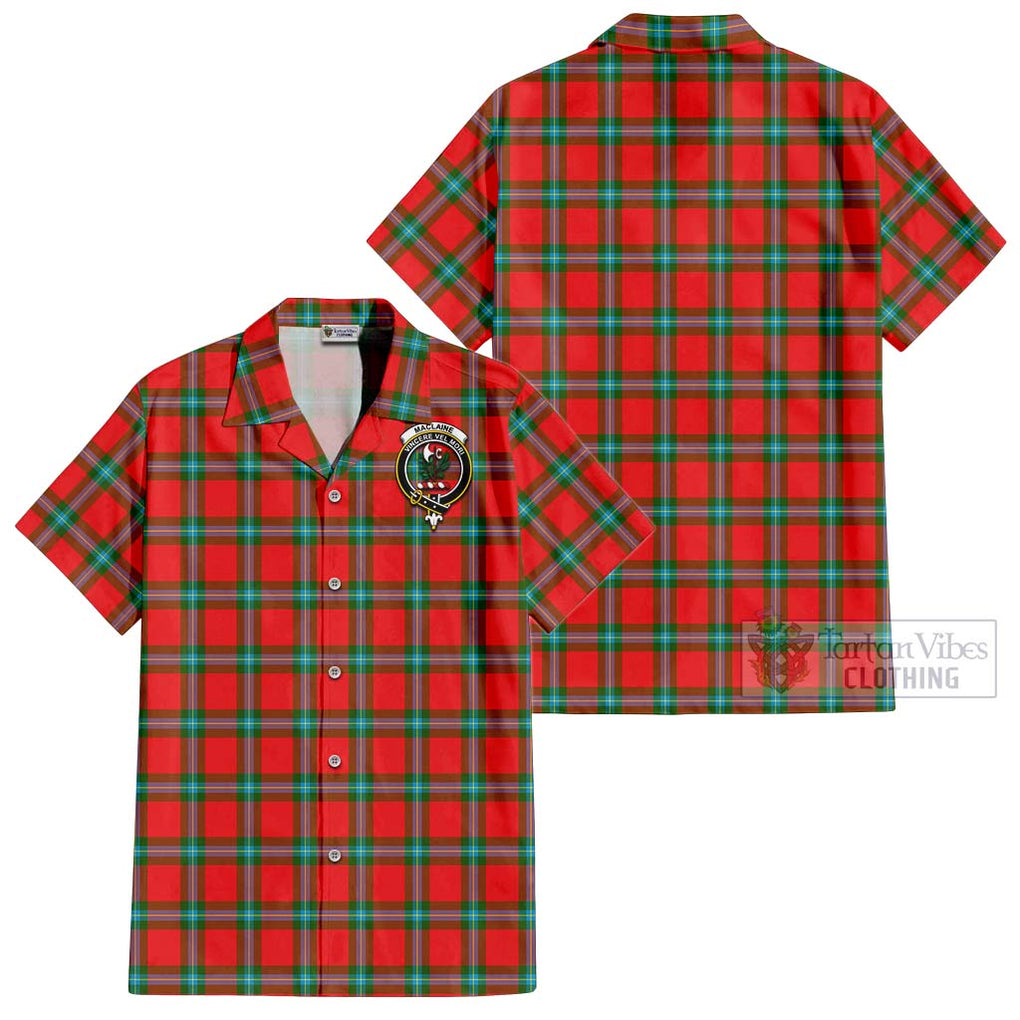 MacLaine (McLaine) Tartan Cotton Hawaiian Shirt with Family Crest Kid - Tartan Vibes Clothing