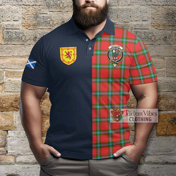 MacLaine (McLaine) Tartan Polo Shirt Alba with Scottish Lion Royal Arm Half Style