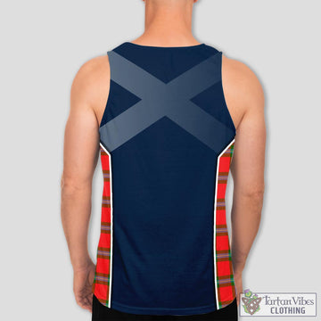 MacLaine (McLaine) Tartan Men's Tanks Top with Family Crest and Scottish Thistle Vibes Sport Style