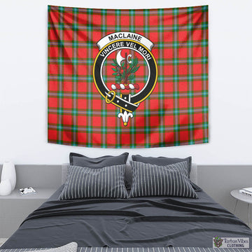 MacLaine (McLaine) Tartan Tapestry Wall Hanging and Home Decor for Room with Family Crest