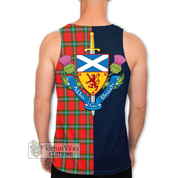 MacLaine (McLaine) Tartan Men's Tank Top Alba with Scottish Lion Royal Arm Half Style