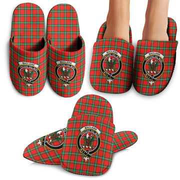 MacLaine (McLaine) Tartan Home Slippers with Family Crest