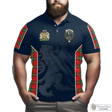 MacLaine (McLaine) Tartan Men's Polo Shirt with Family Crest and Lion Rampant Vibes Sport Style