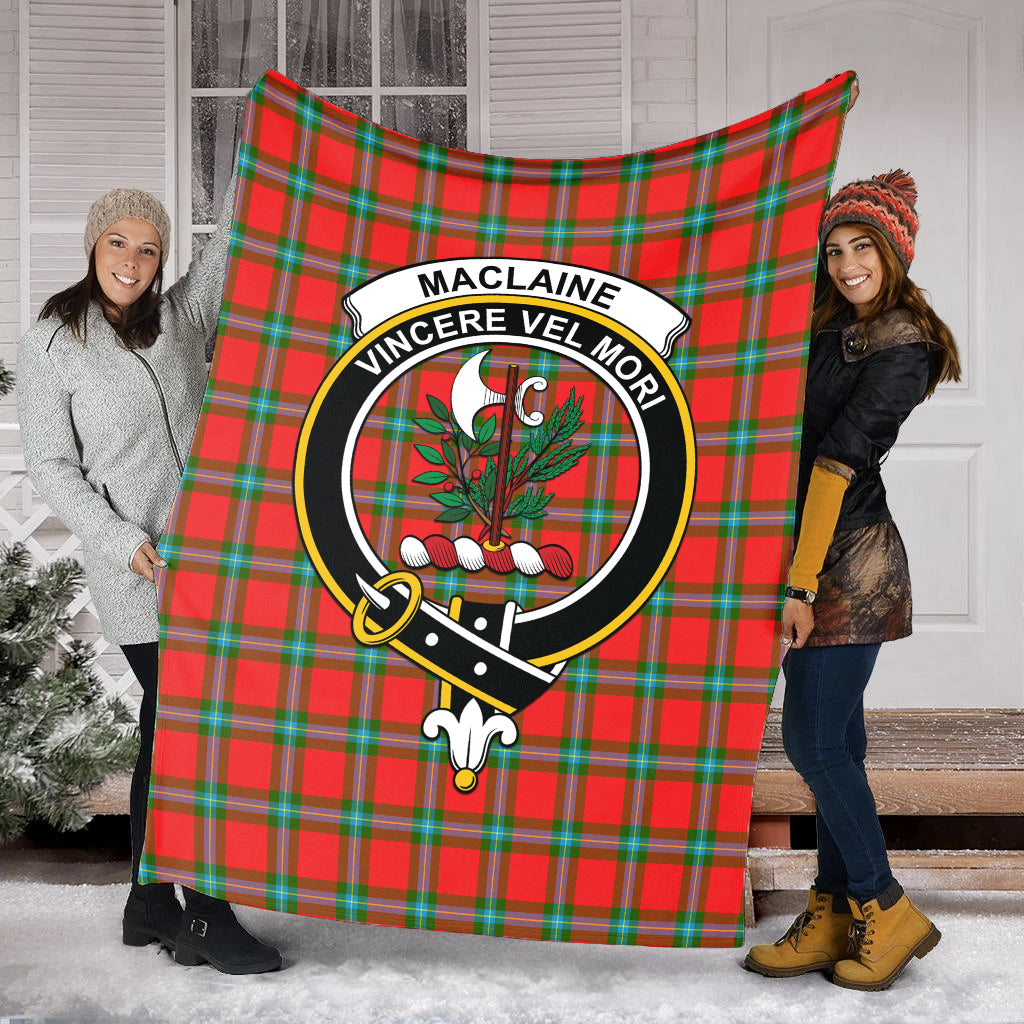 maclaine-of-loch-buie-tartab-blanket-with-family-crest