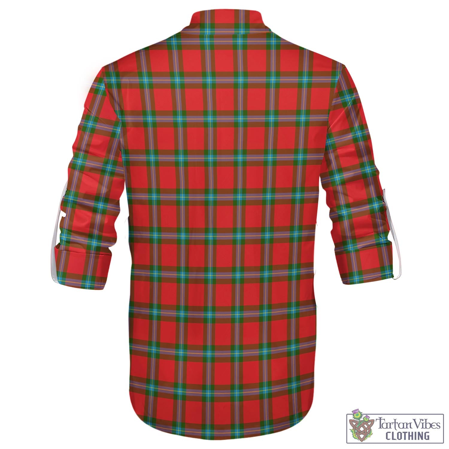 Tartan Vibes Clothing MacLaine of Loch Buie Tartan Men's Scottish Traditional Jacobite Ghillie Kilt Shirt