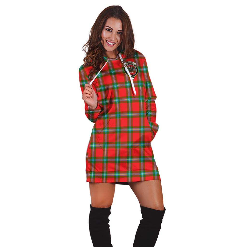 MacLaine (McLaine) Tartan Hoodie Dress with Family Crest - Tartan Vibes Clothing