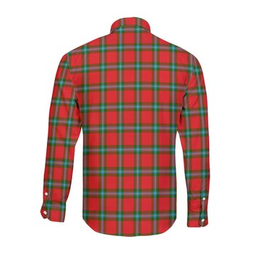 MacLaine (McLaine) Tartan Long Sleeve Button Up Shirt with Family Crest