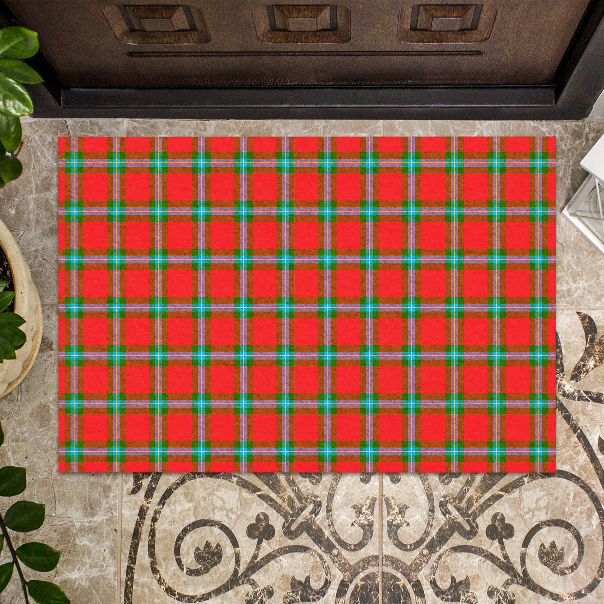 MacLaine of Loch Buie Tartan Door Mat - Tartanvibesclothing