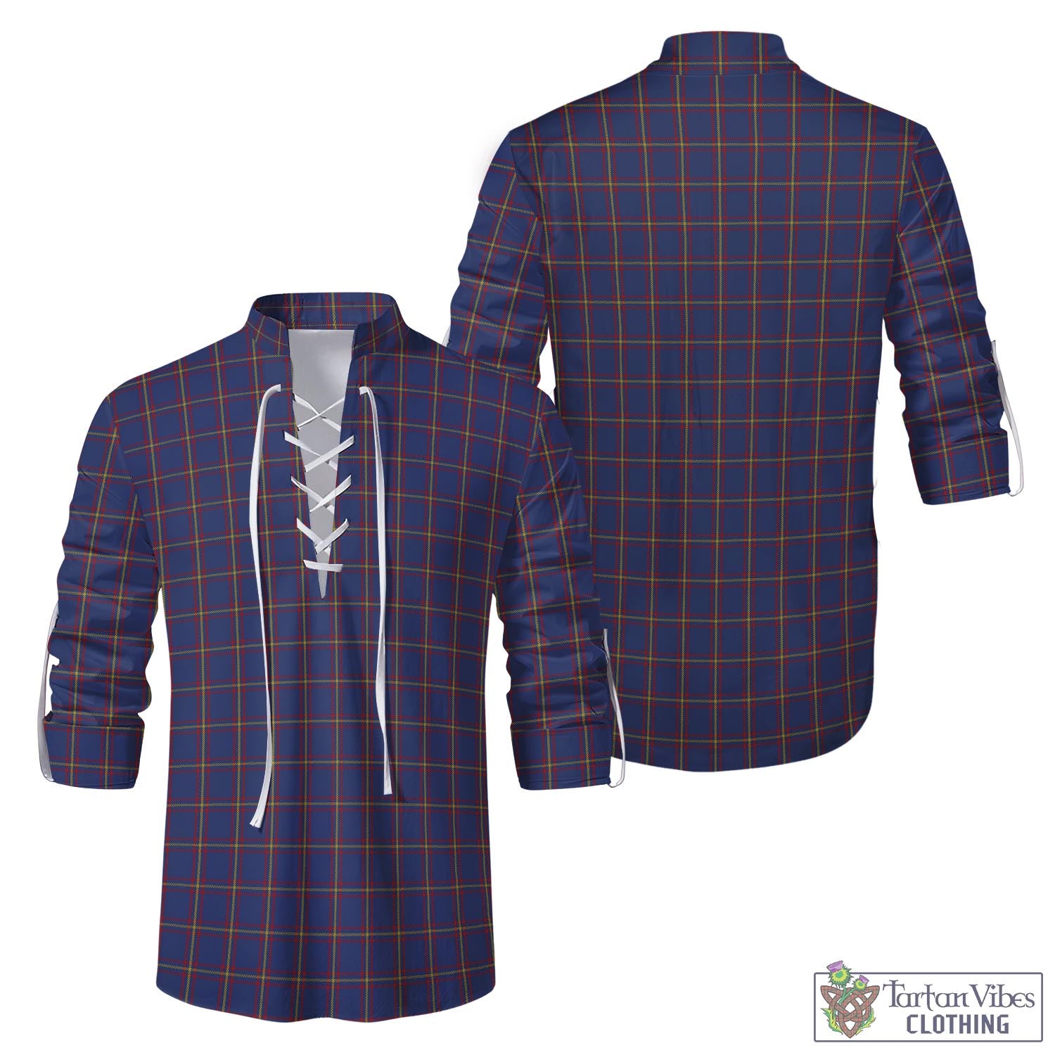 Tartan Vibes Clothing MacLaine of Lochbuie Tartan Men's Scottish Traditional Jacobite Ghillie Kilt Shirt