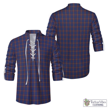 MacLaine of Lochbuie Tartan Men's Scottish Traditional Jacobite Ghillie Kilt Shirt