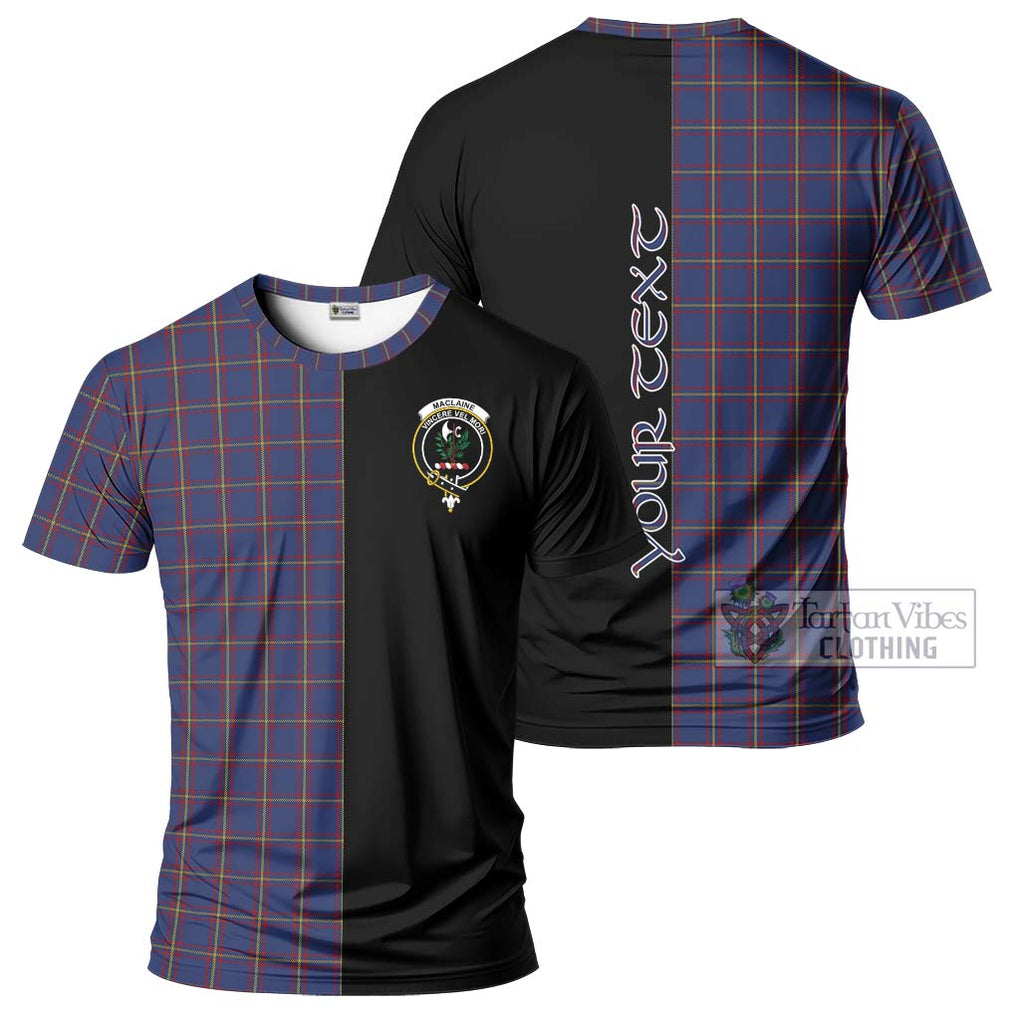 MacLaine of Lochbuie Tartan T-Shirt with Family Crest and Half Of Me Style Kid's Shirt - Tartanvibesclothing Shop