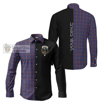 MacLaine of Lochbuie Tartan Long Sleeve Button Shirt with Family Crest and Half Of Me Style