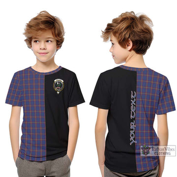 MacLaine of Lochbuie Tartan Kid T-Shirt with Family Crest and Half Of Me Style