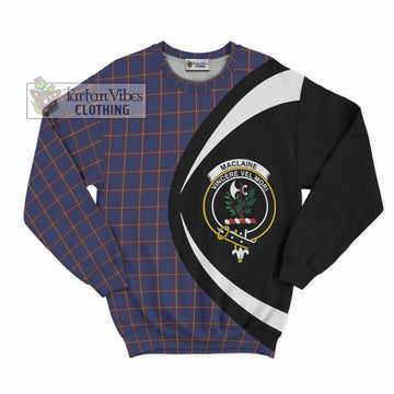 MacLaine of Lochbuie Tartan Sweatshirt with Family Crest Circle Style