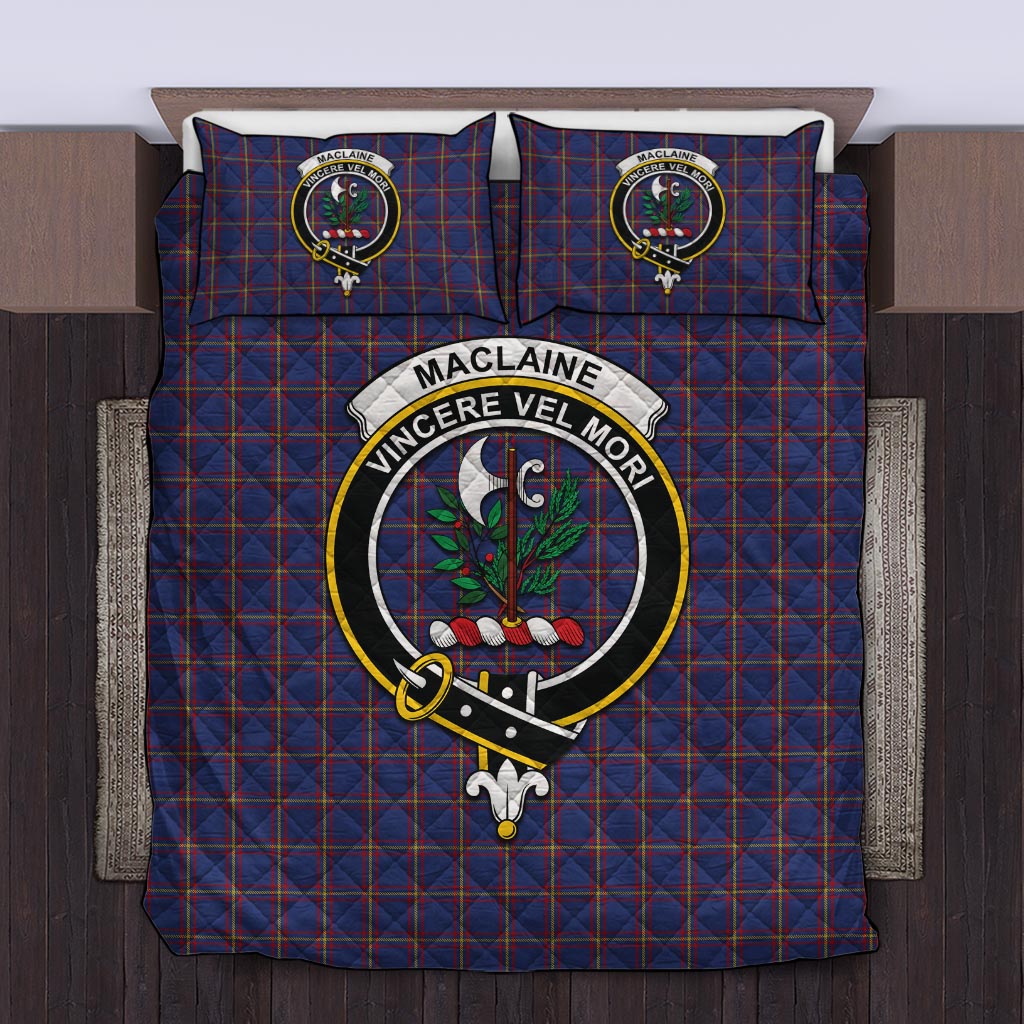 MacLaine of Lochbuie Tartan Quilt Bed Set with Family Crest Twin - Tartan Vibes Clothing