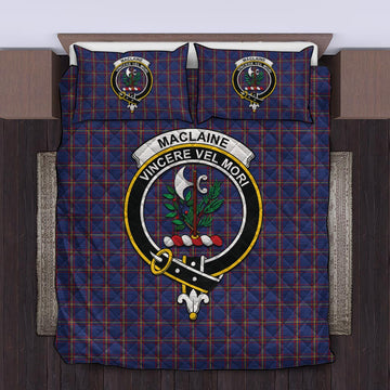 MacLaine of Lochbuie Tartan Quilt Bed Set with Family Crest