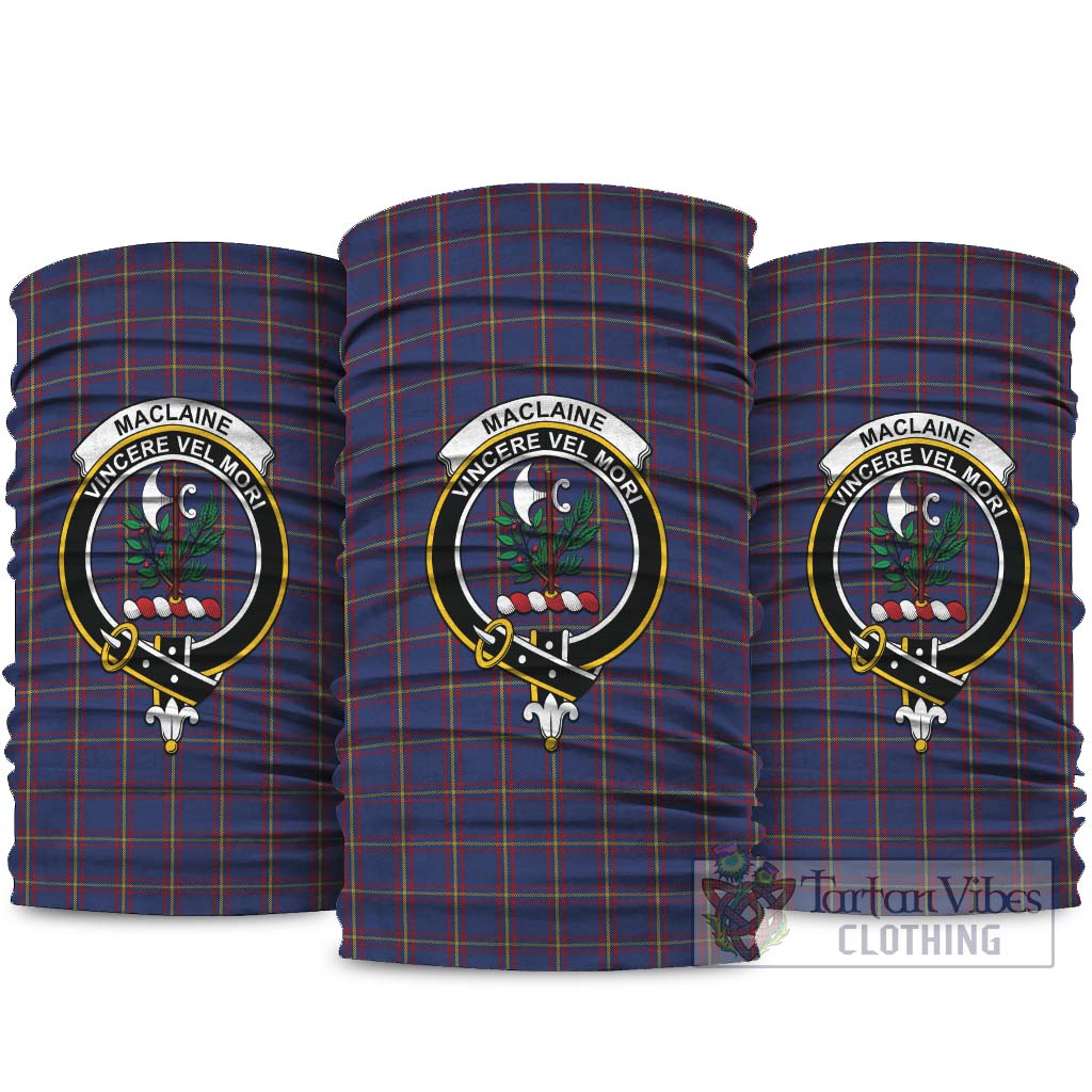 MacLaine of Lochbuie Tartan Neck Gaiters, Tartan Bandanas, Tartan Head Band with Family Crest