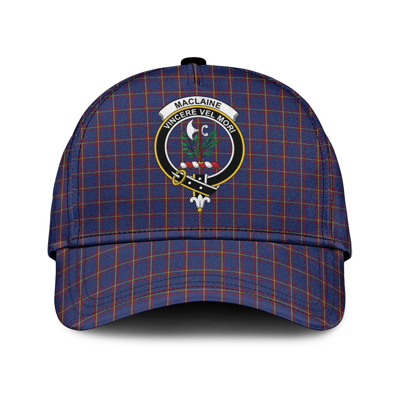 MacLaine of Lochbuie Tartan Classic Cap with Family Crest Classic Cap Universal Fit - Tartan Vibes Clothing