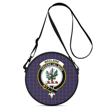 MacLaine of Lochbuie Tartan Round Satchel Bags with Family Crest