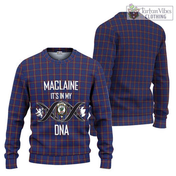 MacLaine of Lochbuie Tartan Ugly Sweater with Family Crest DNA In Me Style