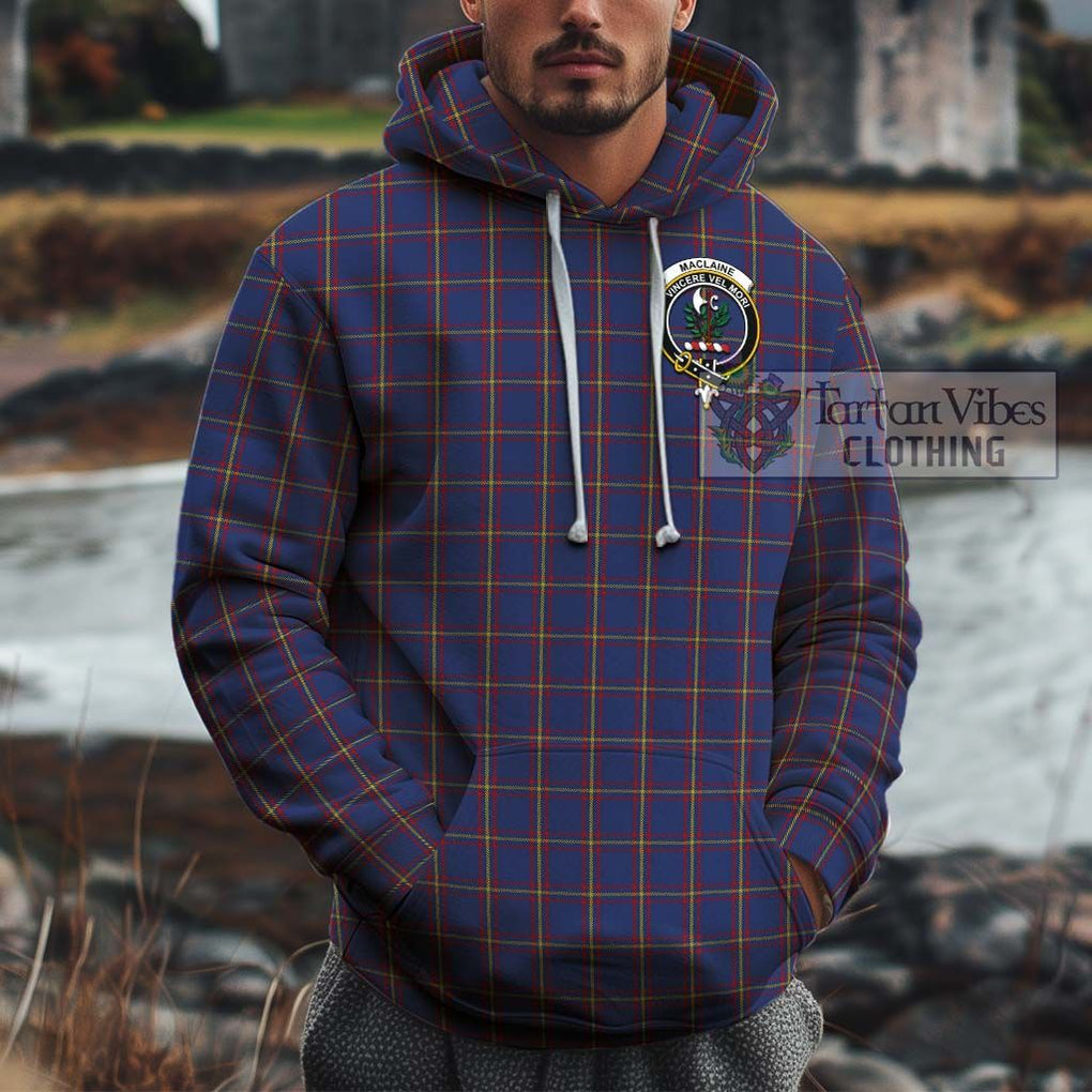 MacLaine of Lochbuie Tartan Cotton Hoodie with Family Crest Pullover Hoodie XS - Tartan Vibes Clothing