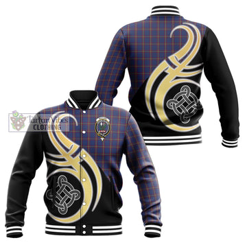 MacLaine of Lochbuie Tartan Baseball Jacket with Family Crest and Celtic Symbol Style