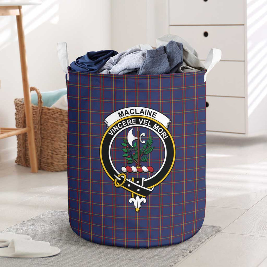 MacLaine of Lochbuie Tartan Laundry Basket with Family Crest One Size - Tartanvibesclothing Shop