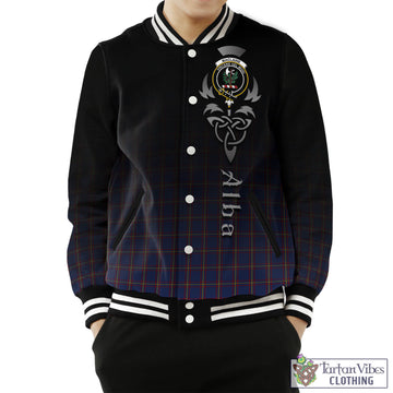 MacLaine of Lochbuie Tartan Baseball Jacket Featuring Alba Gu Brath Family Crest Celtic Inspired