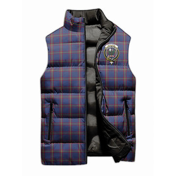 MacLaine of Lochbuie Tartan Sleeveless Puffer Jacket with Family Crest