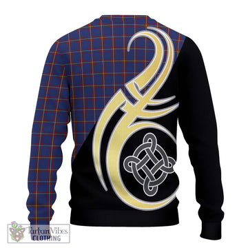 MacLaine of Lochbuie Tartan Ugly Sweater with Family Crest and Celtic Symbol Style