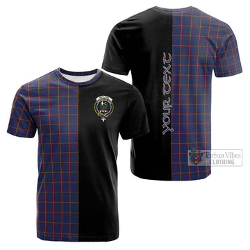 MacLaine of Lochbuie Tartan Cotton T-shirt with Family Crest and Half Of Me Style