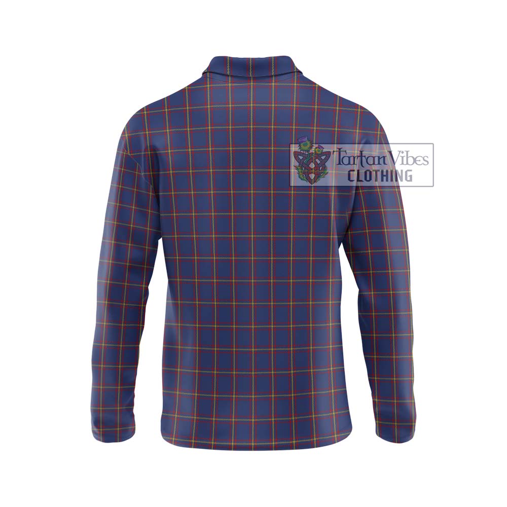 MacLaine of Lochbuie Tartan Long Sleeve Polo Shirt with Family Crest DNA In Me Style - Tartanvibesclothing Shop