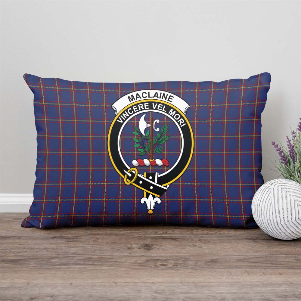 MacLaine of Lochbuie Tartan Pillow Cover with Family Crest Rectangle Pillow Cover - Tartanvibesclothing